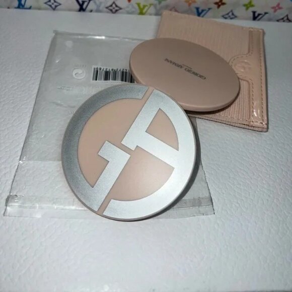 Giorgio Armani Pink Card Holder and Compact NEW - Picture 2 of 7